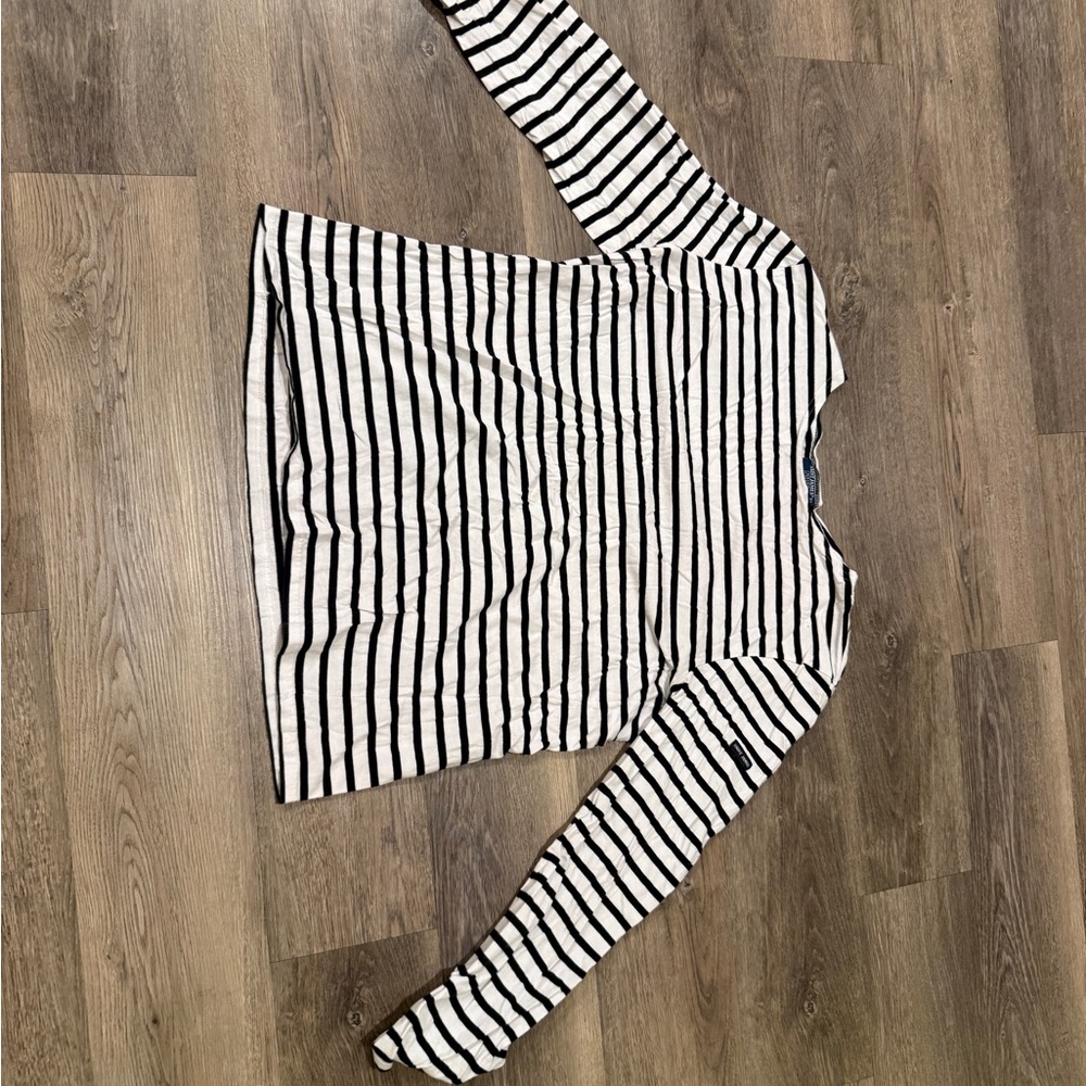 Saint James Black and White Nautical Top